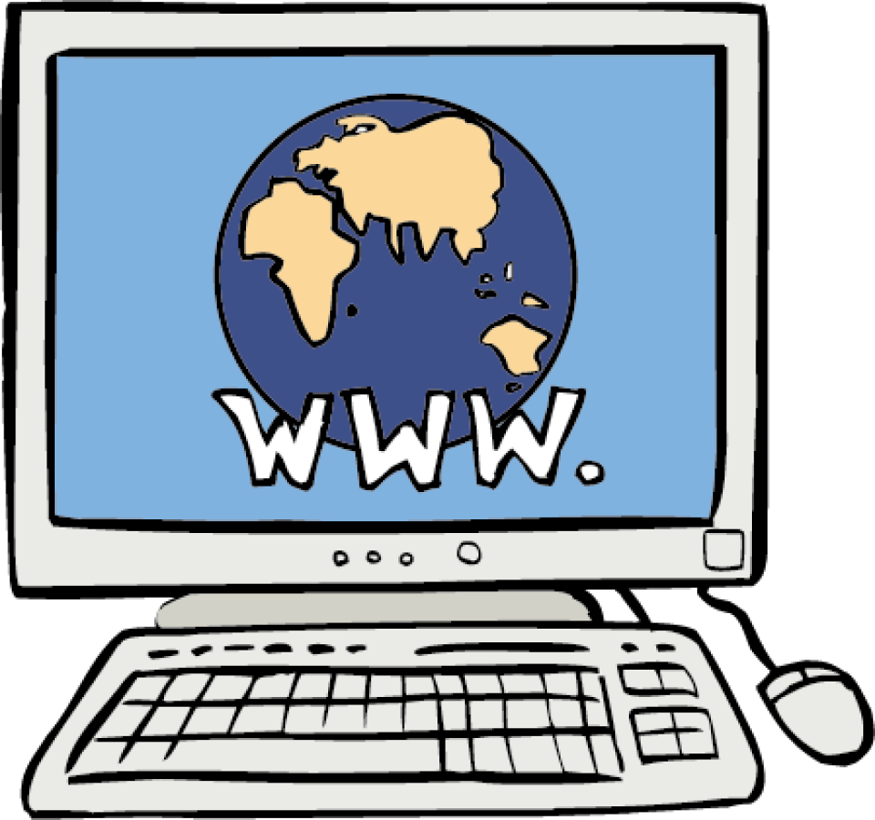 www ist das Zeichen für das welt-weite Computer-Netz.