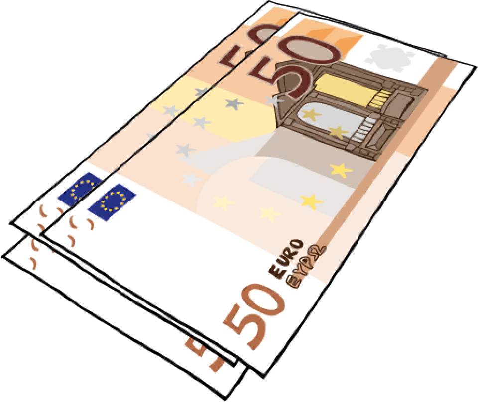 Drei 50-Euro-Scheine